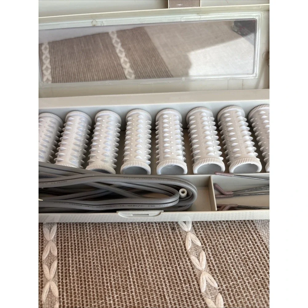 Windmere‎ Signature Collection Travel 8 Electric Curlers Hot Rollers 4 Clips VTG